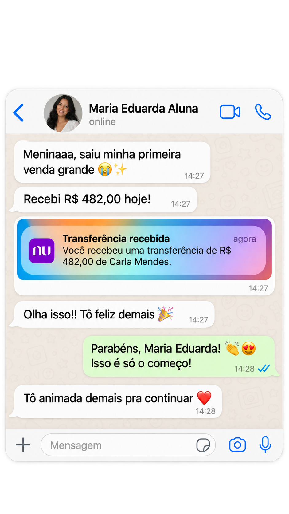Depoimentos de alunas 4