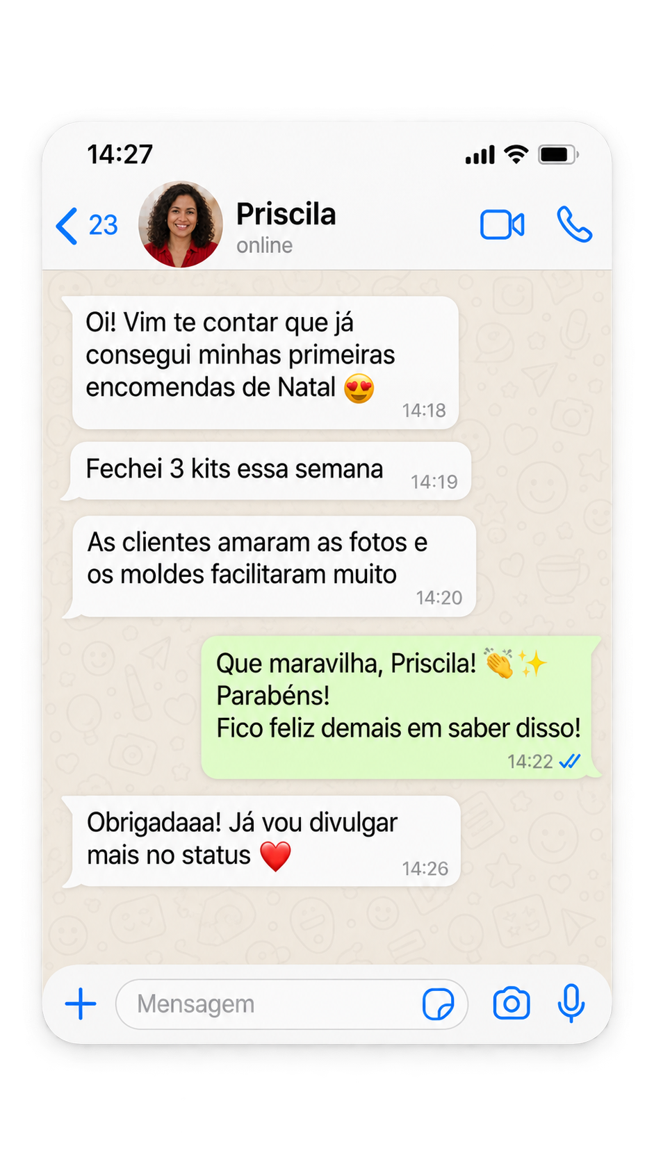 Depoimentos de alunas 1