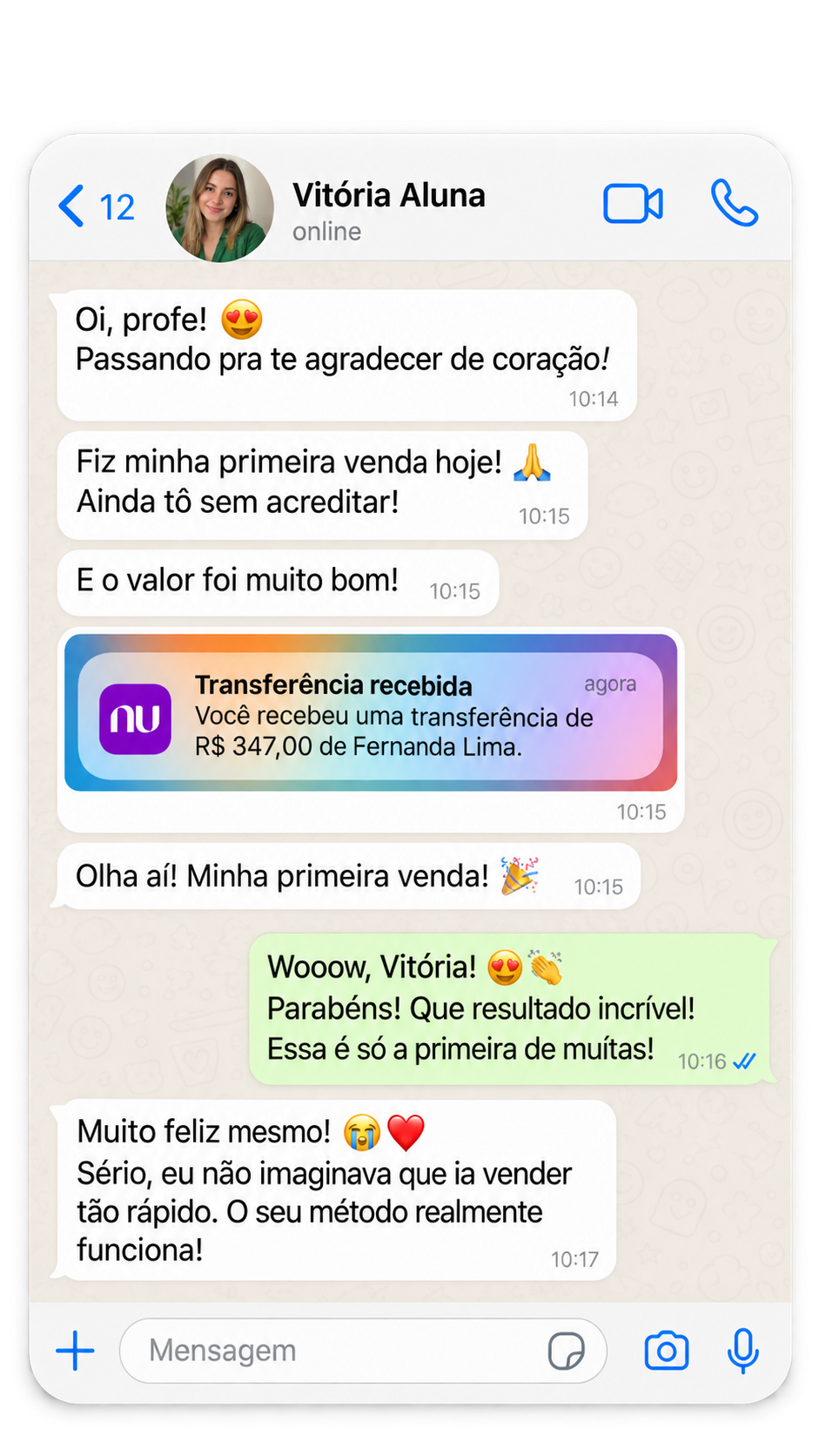 Depoimentos de alunas 2